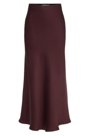 Drykorn |  Satin maxi skirt Nevida | burgundy | Picture 1