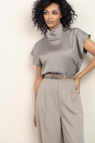 Drykorn |  Satin top Alaria | taupe | Picture 2