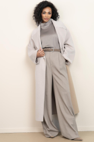 Drykorn |  Satin top Alaria | taupe | Picture 3