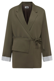 Drykorn |  Blazer with belt Wincham | dark green | Picture 1