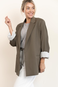 Drykorn |  Blazer with belt Wincham | dark green | Picture 9