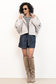 Drykorn |  Wool blend boxy jacket Elstow | beige | Picture 3
