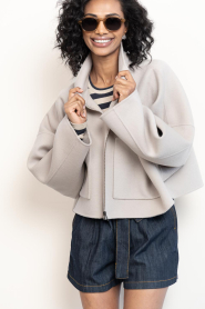Drykorn |  Wool blend boxy jacket Elstow | beige | Picture 6