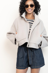 Drykorn |  Wool blend boxy jacket Elstow | beige | Picture 7