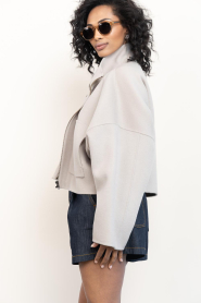 Drykorn |  Wool blend boxy jacket Elstow | beige | Picture 9