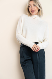 Drykorn |  Wool sweater with turtle neck Liora | natural | Picture 2