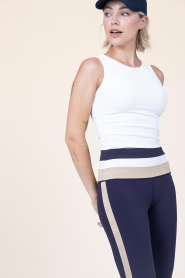 House of Gravity |  Baby rib tanktop Topaz | white | Picture 2