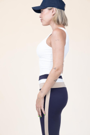 House of Gravity |  Baby rib tanktop Topaz | white | Picture 6