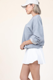 House of Gravity |  Mini skirt with ribbed fabric Topaz | white  | Picture 8