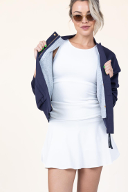 House of Gravity |  Mini skirt with ribbed fabric Topaz | white  | Picture 5