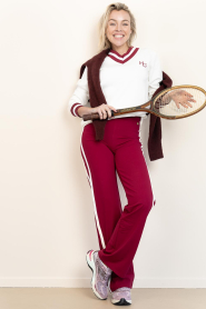 House of Gravity |  Sweater with V-neck Ruby | white  | Picture 3