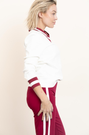 House of Gravity |  Sweater with V-neck Ruby | white  | Picture 5