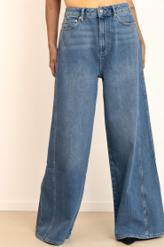 Herskind |  High waist wide leg jeans Katja L32 | blue | Picture 7