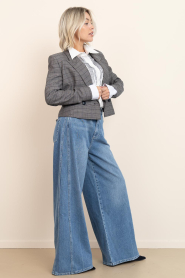Herskind |  High waist wide leg jeans Katja L32 | blue | Picture 4