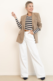 Herskind |  High waist wide leg jeans Kat L32 | white | Picture 3