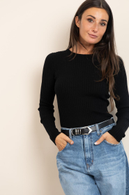 Herskind |  Merino woolen top Camb | black | Picture 5