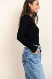 Herskind |  Merino woolen top Camb | black | Picture 6