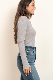 Herskind |  Merino woolen polo Cadee | taupe | Picture 6