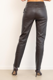 Dante6 |  Strethc leather pants Lova | brown | Picture 8