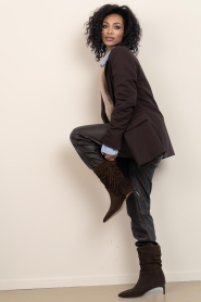 Dante6 |  Strethc leather pants Lova | brown | Picture 10