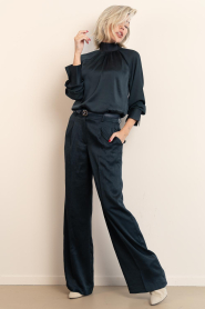 Dante6 |  Silk top Estela | dark green | Picture 3