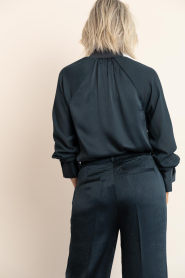 Dante6 |  Silk top Estela | dark green | Picture 7