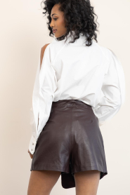 Dante6 | Oversized blouse met cut-outs Champlin | wit | Afbeelding 8