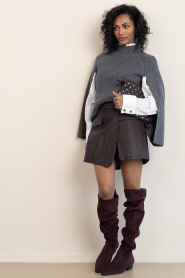 Dante6 | Oversized blouse met cut-outs Champlin | wit | Afbeelding 3