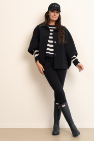 Dante6 |  Alpaca striped sweater with logo Ariama | natural | Picture 3
