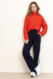 Dante6 |  Soft Alpaca sweater with turtle neck Yuria | red | Picture 4
