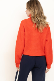 Dante6 |  Soft Alpaca sweater with turtle neck Yuria | red | Picture 9