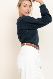 Dante6 |  Soft Alpaca sweater Brice | dark blue | Picture 6