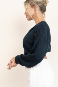 Dante6 |  Soft Alpaca sweater Brice | dark blue | Picture 7