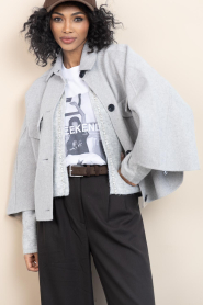 Dante6 |  Woolen cape/jacket Blinx | grey | Picture 2