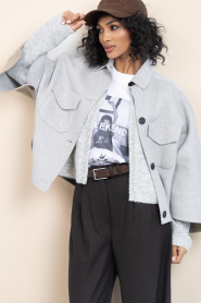 Dante6 |  Woolen cape/jacket Blinx | grey | Picture 4