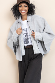 Dante6 |  Woolen cape/jacket Blinx | grey | Picture 5