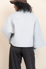 Dante6 |  Woolen cape/jacket Blinx | grey | Picture 8