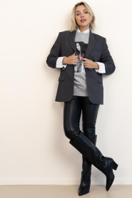 Dante6 |  Faux leather legging Parise | black | Picture 6