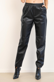 Dante6 |  Faux leather chino London | black | Picture 6