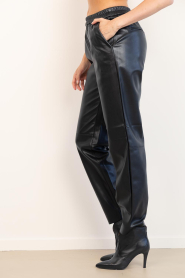 Dante6 |  Faux leather chino London | black | Picture 7