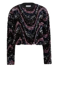 Dante6 |  Top with sequins Lizy | burgundy | Picture 1