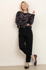 Dante6 |  Top with sequins Lizy | burgundy | Picture 3