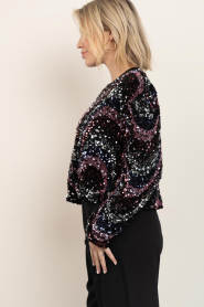 Dante6 |  Top with sequins Lizy | burgundy | Picture 7
