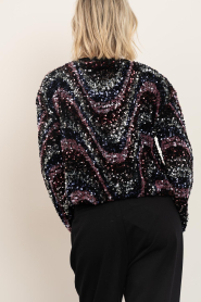Dante6 |  Top with sequins Lizy | burgundy | Picture 8
