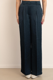 Dante6 | Satijnen pantalon Jules | groen | Afbeelding 4