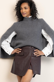 Dante6 |  Cape sweater Romi | grey | Picture 5