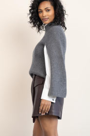 Dante6 |  Cape sweater Romi | grey | Picture 7