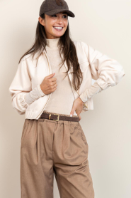 Dante6 |  Sheer velvet top Oyla | natural  | Picture 2