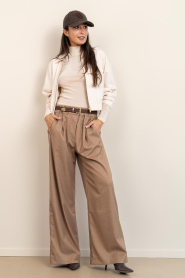 Dante6 |  Sheer velvet top Oyla | natural  | Picture 3