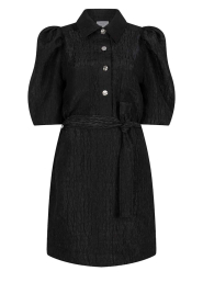 Dante6 |  Jacquard mini dress Koda | black | Picture 1